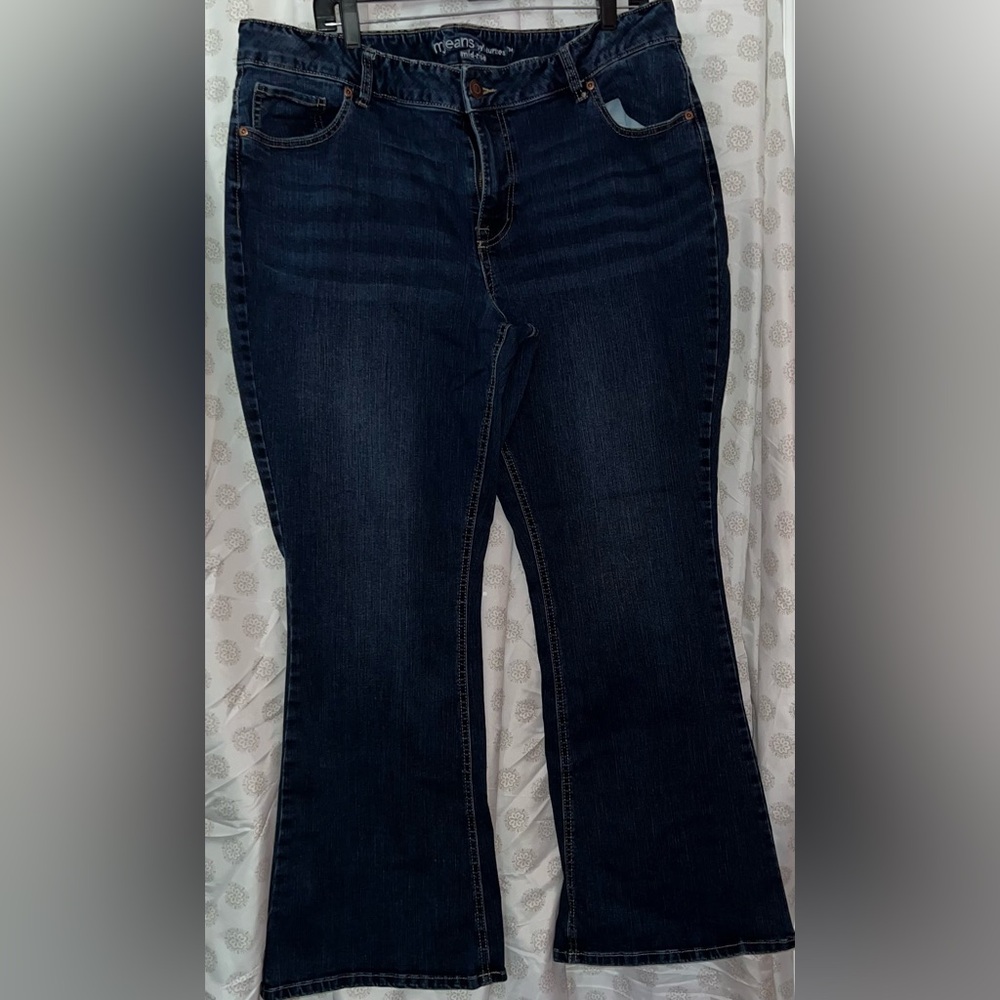 Maurices Deep Indigo Flare Jeans
